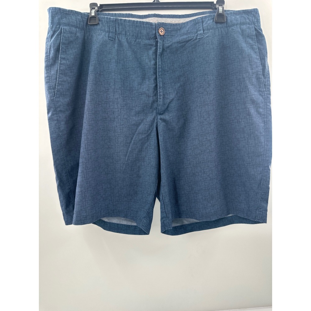 Greg Norman Tasso Elba Mens Blue Heathered Golf Shorts Size 42 Performance